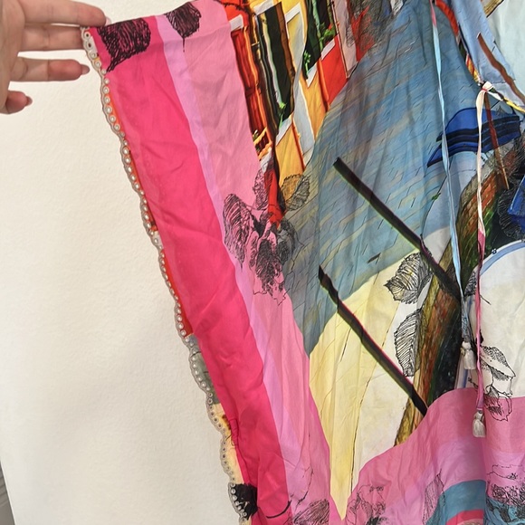 Johnny Was Silk Blouse 👚 - Picture 4 of 10